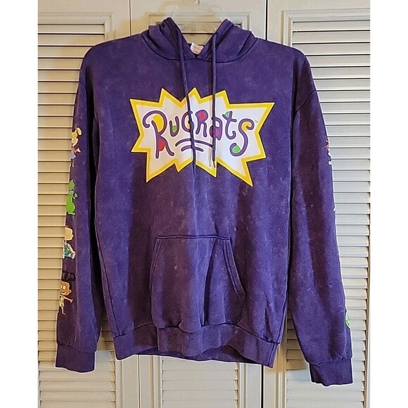 Nickelodeon Other - Rugrats Distressed Purple Hoodie Graphic 90’s Unisex Nickelodeon Size Medium